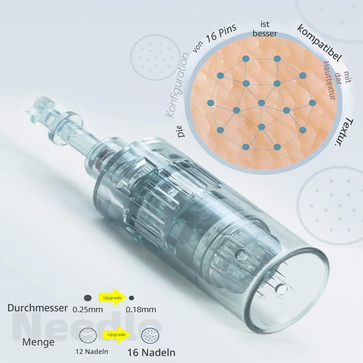 Dr.Pen Ultima M8 Microneedling Pen - Drahtloses Mikro-Needling pen elektrisch Derma Pen für Gesicht, Körper and Hautpflege, Microneedling Stift - mit 5 Stück 16-Pin-Kartuschen