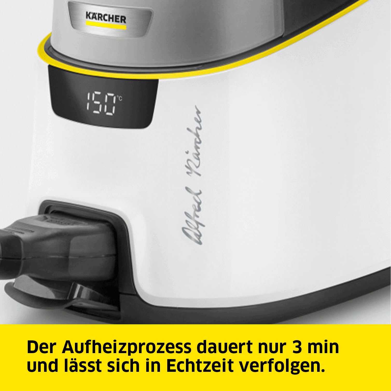 Kärcher Dampfreiniger SC 5 Deluxe Signature Line, 4 Bar, ca 130 m² Flächenleistung, 2250 W Heizleistung, in 3 min aufgeheizt, mit Teppichgleicher