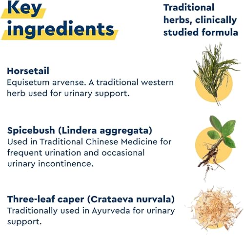 Miniatura 4 de Uqora in Control Soporte de la vejiga - Cuidado diario de la vejiga y apoyo para la comodidad urinaria - Hecho con botánicos, como cola de caballo y