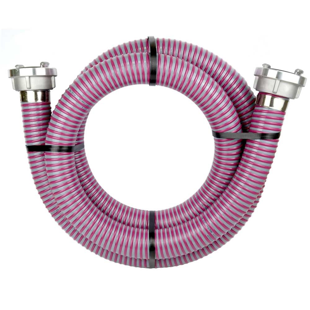 FLEXTUBE SE STORZ C - Saugschlauch 51mm (2 Zoll) + Storz C Kupplung, Länge 5m, Ansaugschlauch Pumpenschlauch Robust Kälteflexibel Wasser Schmutzwasser Pumpe