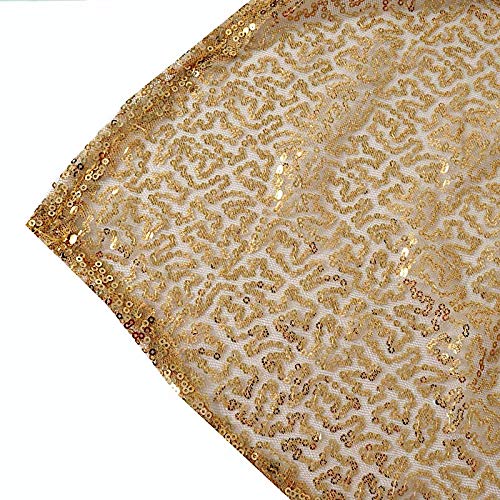 Balsacircle 90X156-Inch Gold Rectangle Tablecloth For Wedding Party Cake Dessert Events Table Linens #TOP5