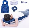 Vitrectomy Eye Surgery Recovery Pillow - Adjustable Stand & 3 Chest Pads - Reversible Face Down Support for Macular Hole & Retinal Detachment Patients