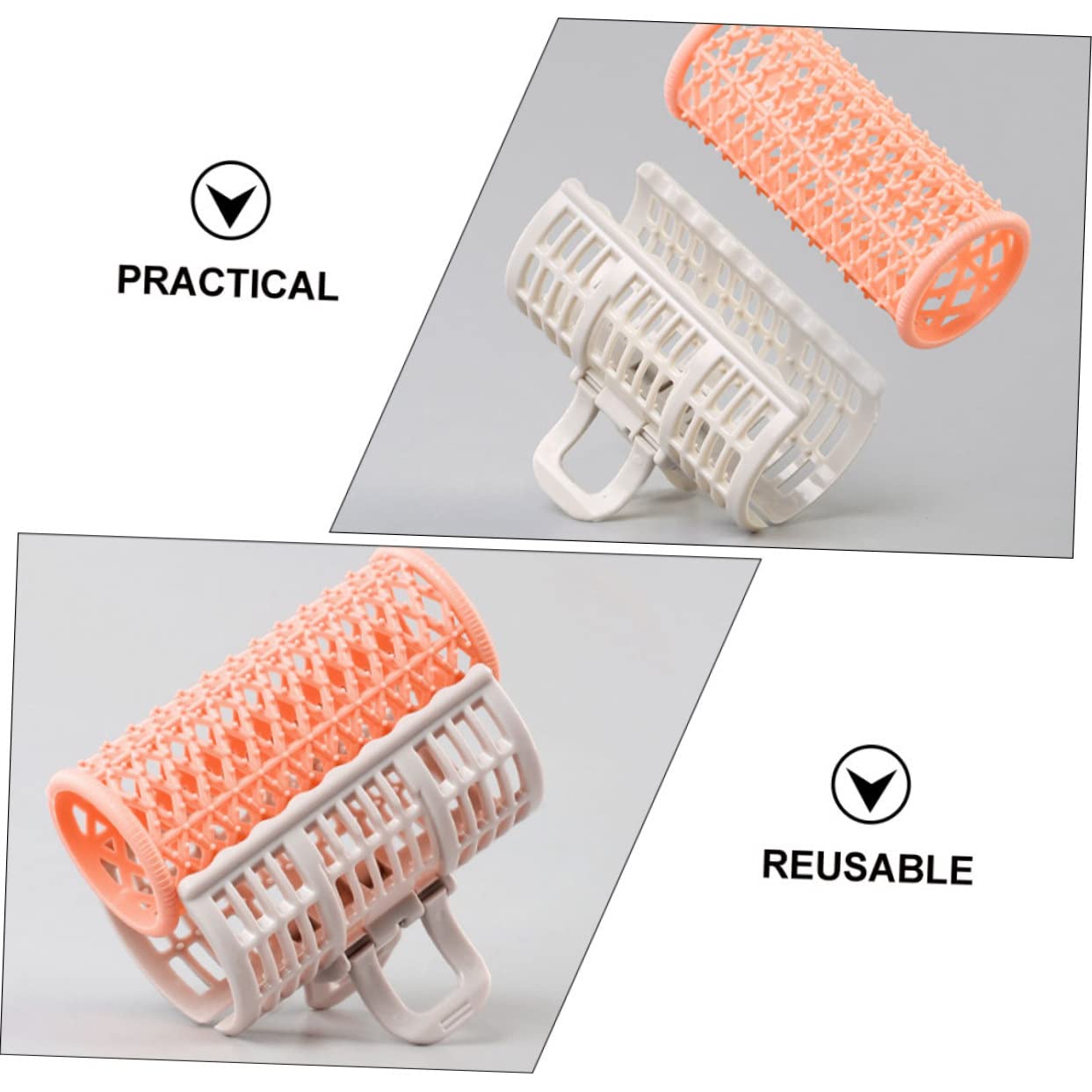 18pezzi Rollers Per Strumenti Di Acconciatura Fai Te Senza Calore Per Naturali e Frangia Per Uso Domestico e Salone