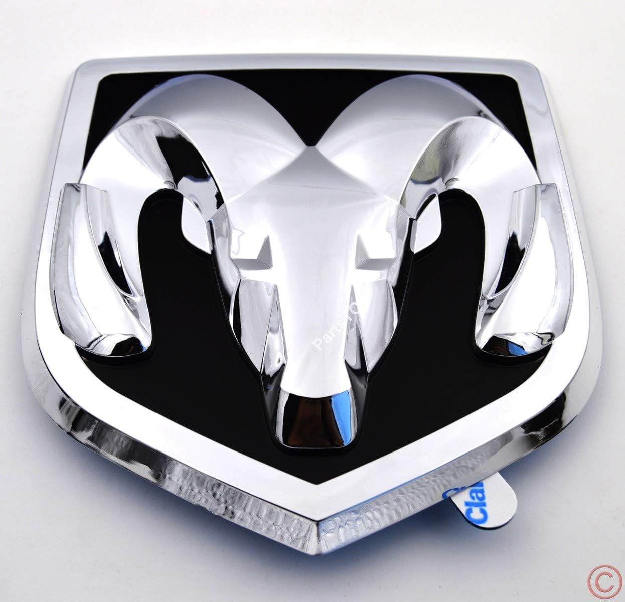 PartsTo Rear Tailgate Lid Head Emblem Badge for 2009-2018 Dodge Ram 1500 and 2010-2018 Dodge Ram 2500 3500