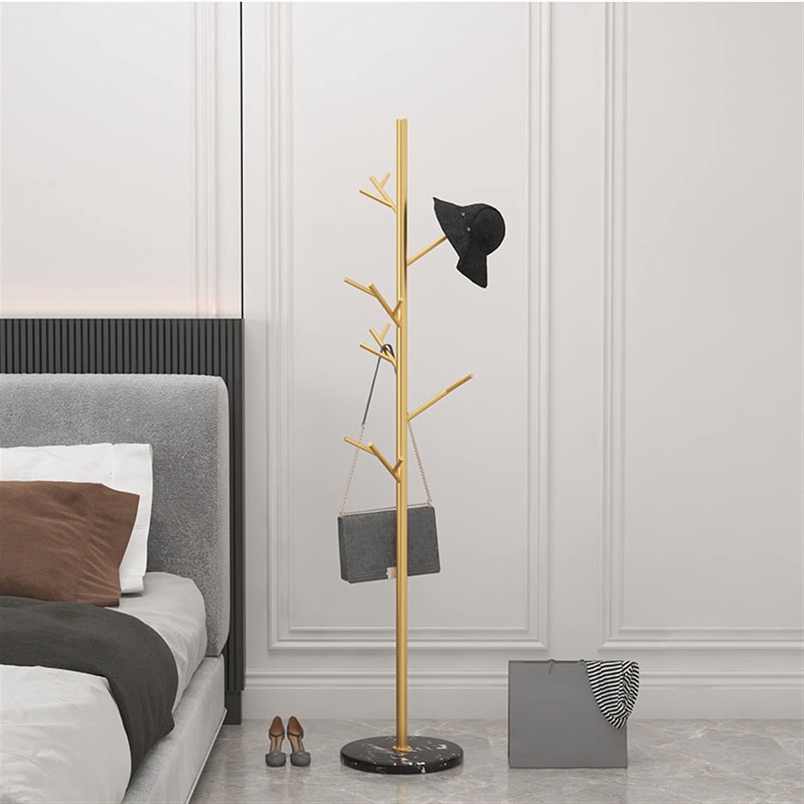 Porte-manteau Sur Pied En Forme D’arbre – Design Moderne Pour Manteaux, Chapeaux, Sacs – Pour Salon, Chambre, Bureau – Stable Sans Perçage