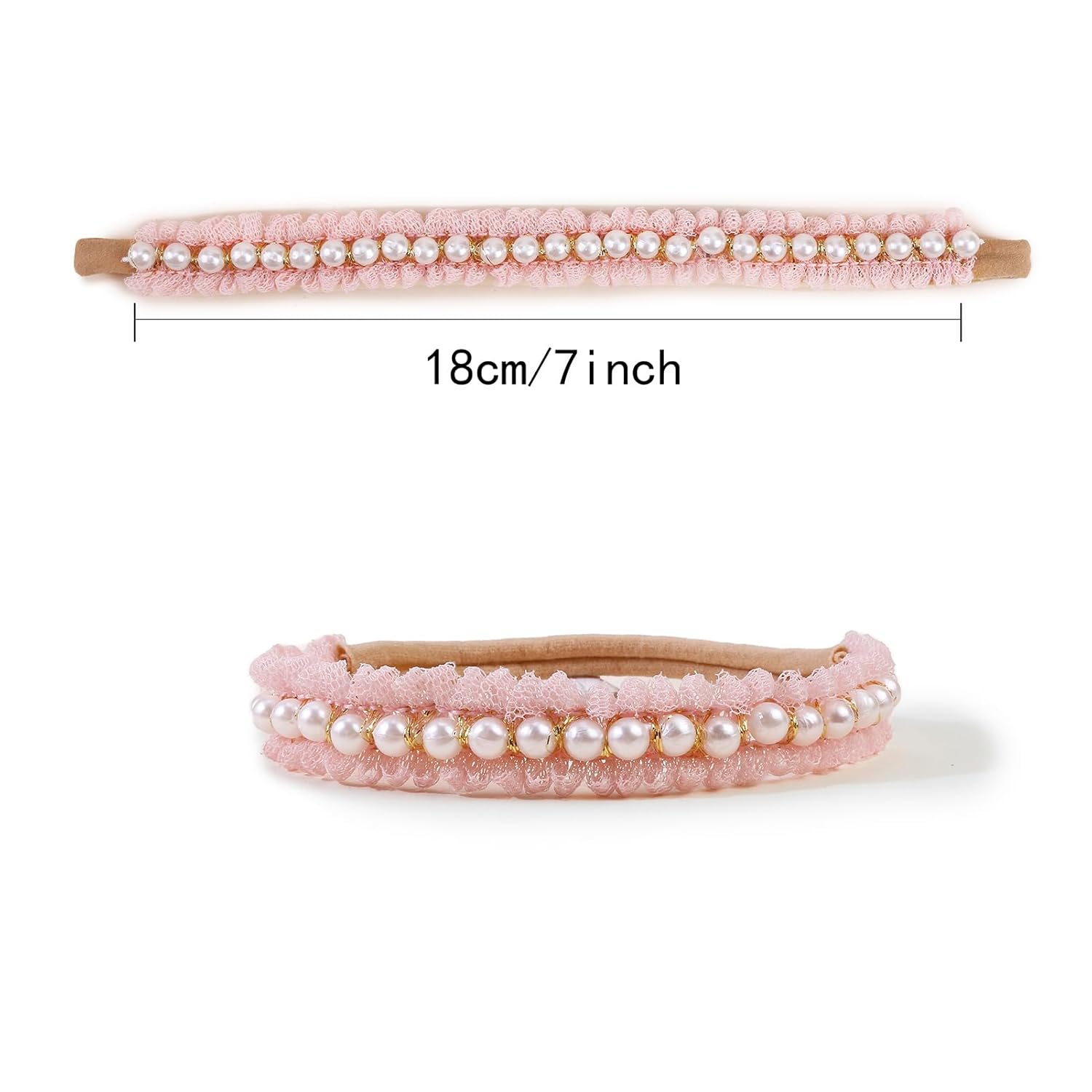 New Model Baby Girl Nylon Headbands Nylon Flower Elastic Hairbands 3pcs Hair Accessories Gift for Newborn Infant Toddlers (BF-XKFD001) - Image 8