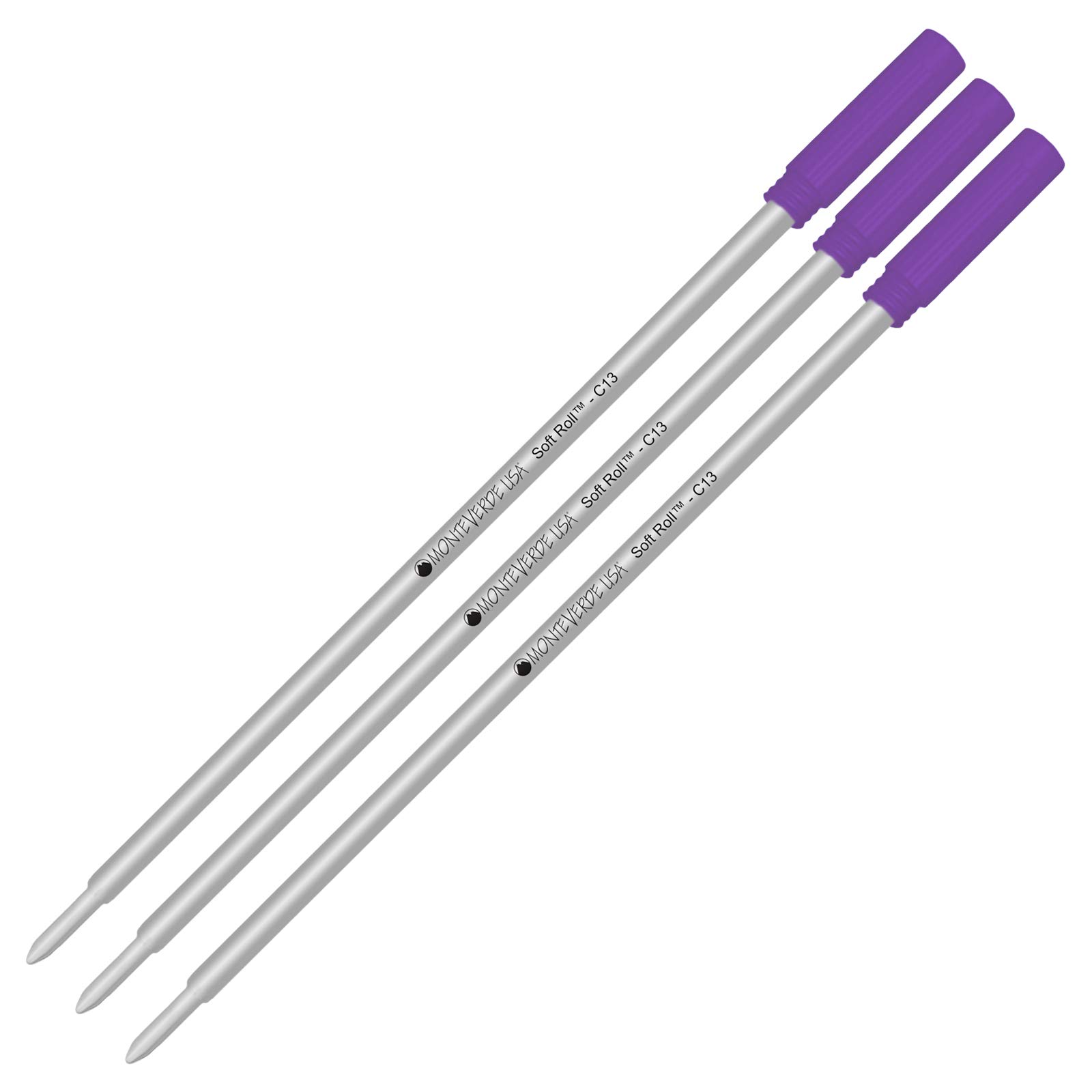3 PACK – Violett Soft Roll von Monteverde Kugelschreiber für Cross Kugelschreiber