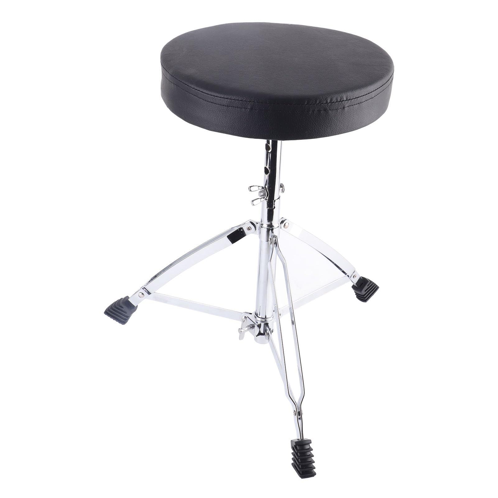 Silla con Asiento para Batería, Taburete Acolchado para Batería de 42,5 a 55 Cm, Ajustable para Tocar Instrumentos Musicales