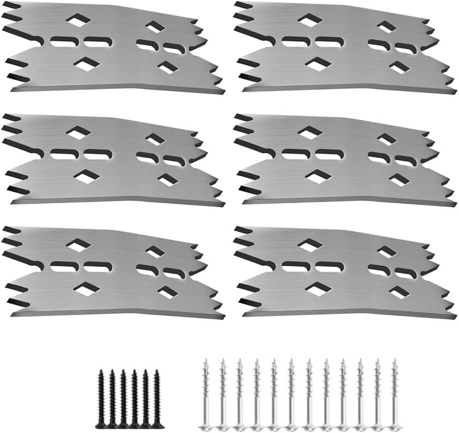 Pack Of 6 Slab Clamping Dogs Hold Down Clamps For Woodworking And Panel Processing With Sharpened Teeth