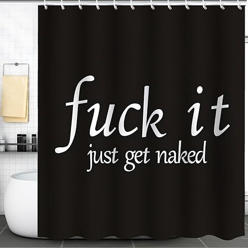 Miniatura 3 de DDS-DUDES Juego de 4 cortinas de ducha negras para niñas, cortinas de ducha impermeables para mujeres afroamericanas para baño con alfombras