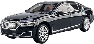 TOYS LAND 1:24 Scale Dieeast Metal Toy Car, Pull Back Luxury Model Vehicle with Openable Doors, Sound and Light Simulation, Zinc Alloy Collectible Car, Ideal Gift for Adults Kids Boys Girls (Black)