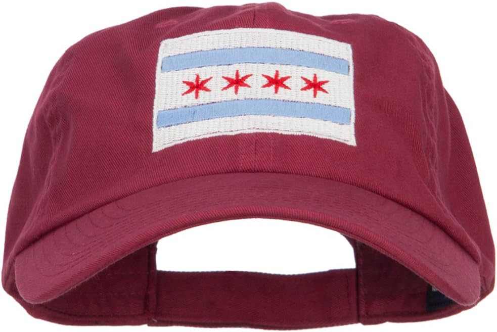 e4Hats.com Chicago Flag Embroidered Low Cap
