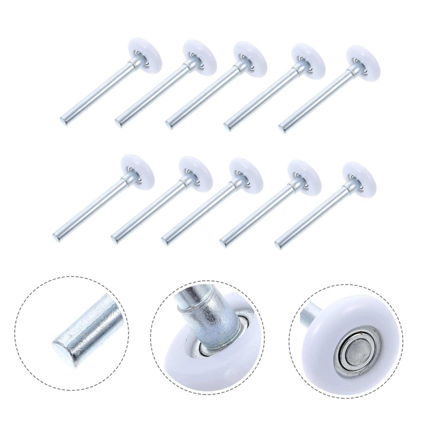 TOYANDONA 10pcs Heavy Duty Nylon Guide Wheels for Garage Door Rollers Accessories for Sliding Doors for Stability and Reliability Easy Installation