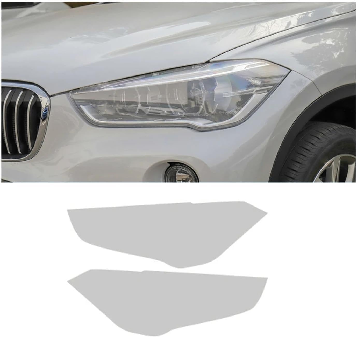 SamLng Car Front Light Film for X1 F48 2015-2024 Precut Headlight Protective Film Car Front Headlamp Protection Film car Lights Film Headlight Anti-Scratch Non-Yellowing Protective Film