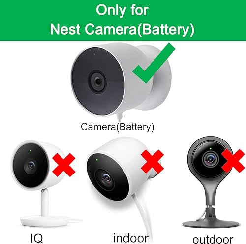 Miniatura 2 de iTODOS Paquete de 2 cables de alimentación y adaptadores de 20 pies compatibles con cámara Google Nest (batería), resistente a la intemperie al aire