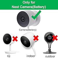 Vista 2 de iTODOS Cable de carga resistente a la intemperie de 10 pies/3m para Google Nest Cam al aire libre o interior, batería - Cable de alimentación