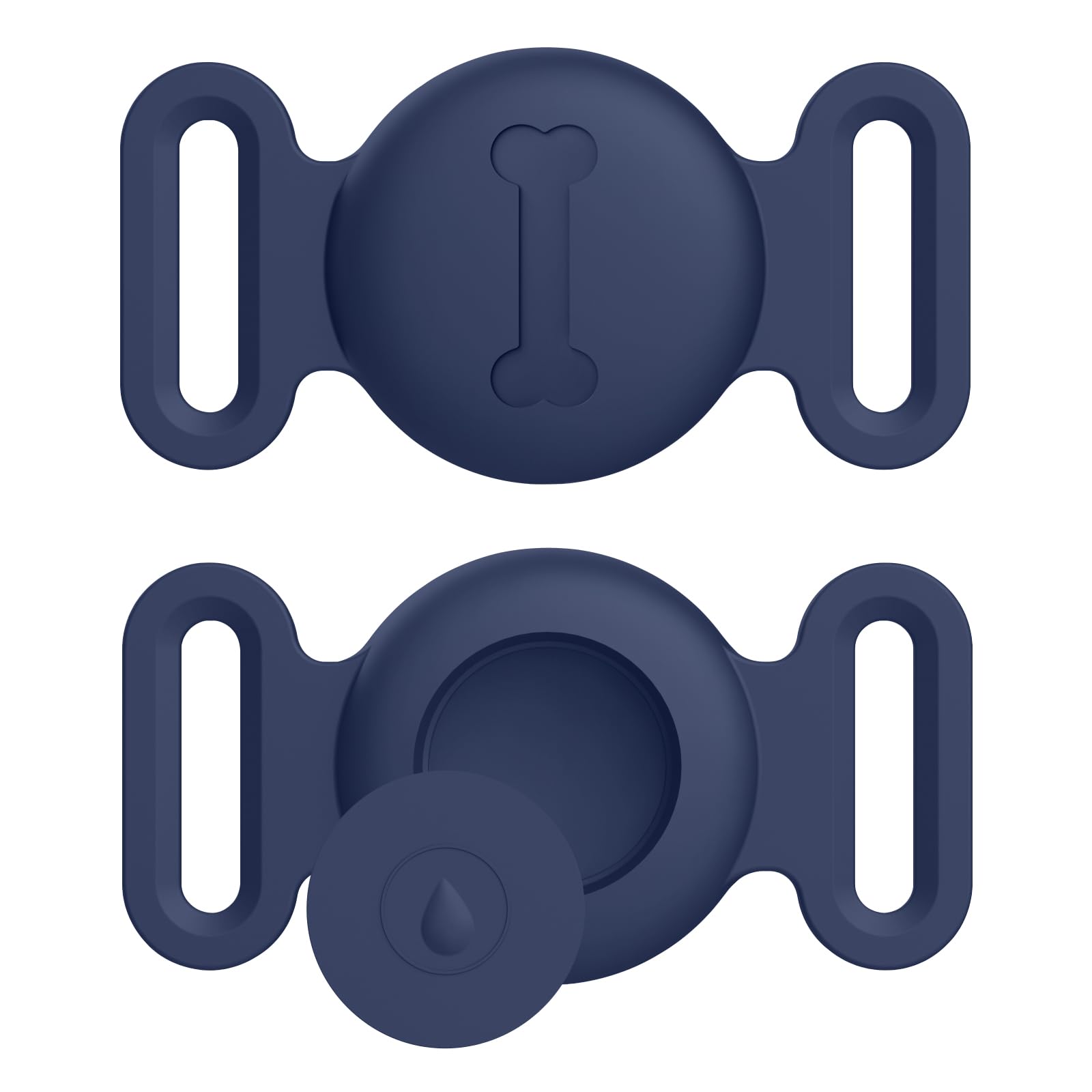 Tobfit Case for Dog Cat Collar, Waterproof Apple Air Tag Protective Holder GPS Tracking Finder for Pet, Silicone Case for Dog Collar Cat Loop Holder Pet Accessories,1 Pack-image-20