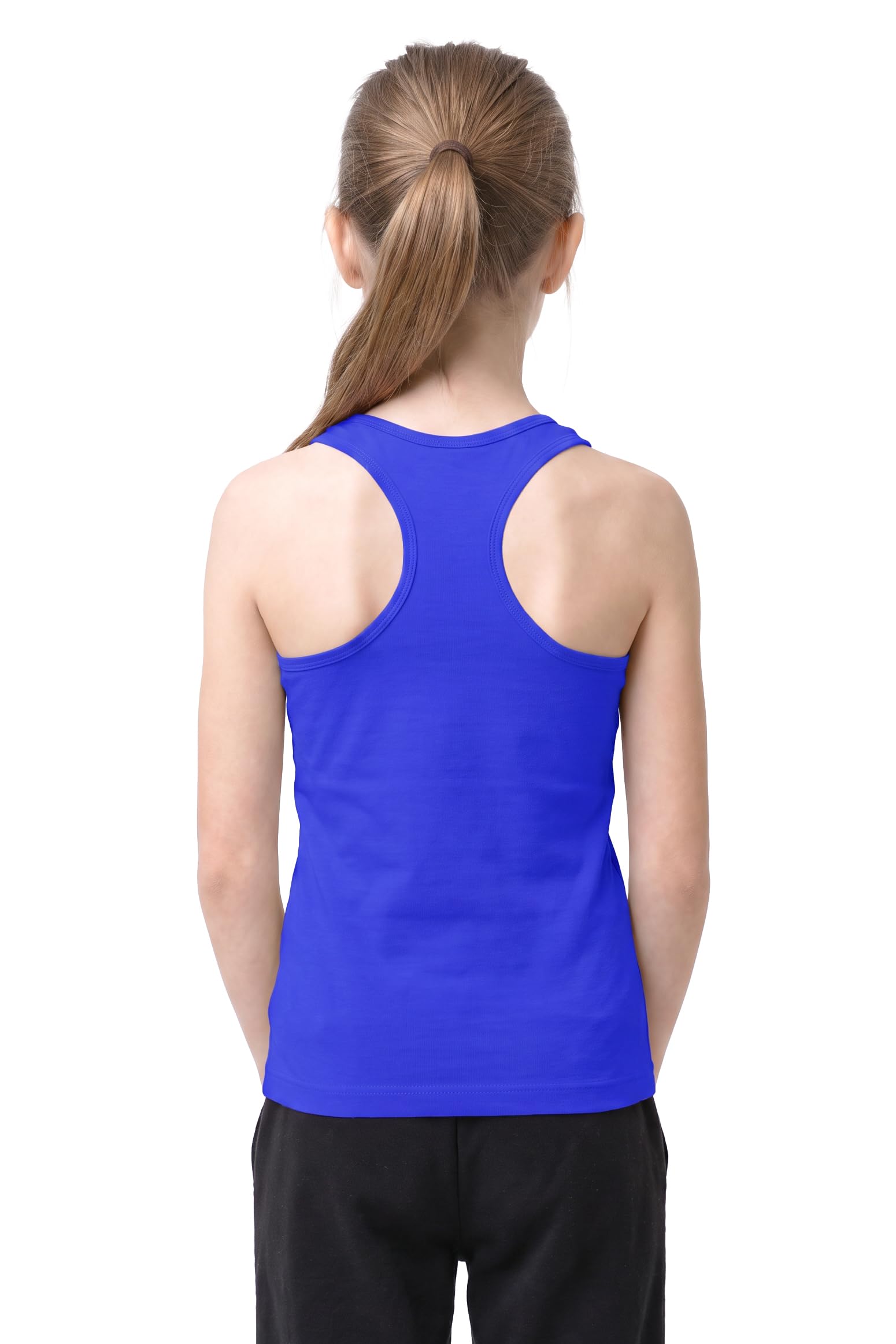 Kurve Premium Girls Seamless Supersoft Wide Strap Comfortable Racerback Tank (Made with Love in The USA)