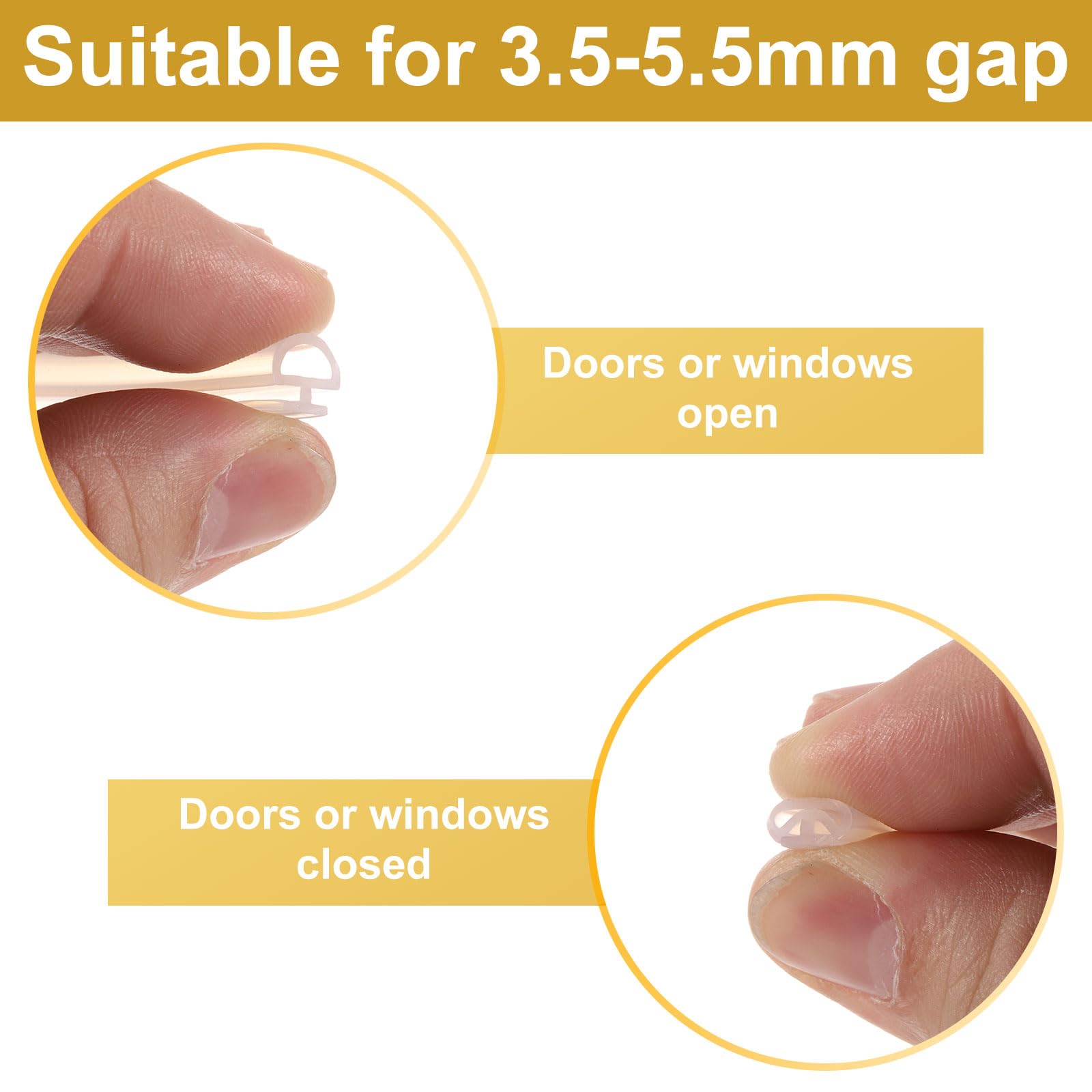 PATIKIL Window Weather Stripping Door Seal - Image 4