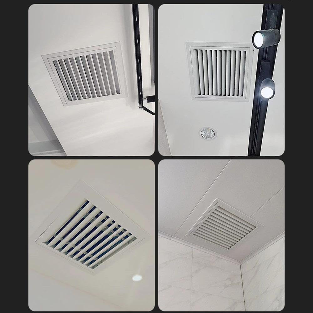 Rejilla de Retorno Aluminio con Filtro de Malla Extraíble para Techo Pared