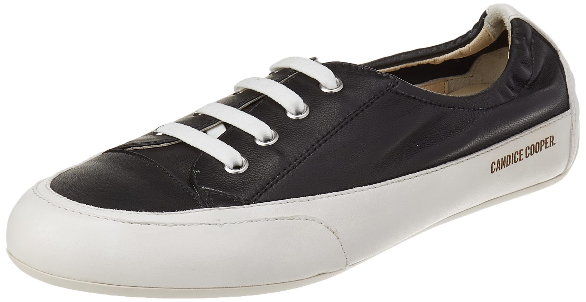 Candice Cooper Rock 4 Vintage Leather Sneakers, Black, 43 EU