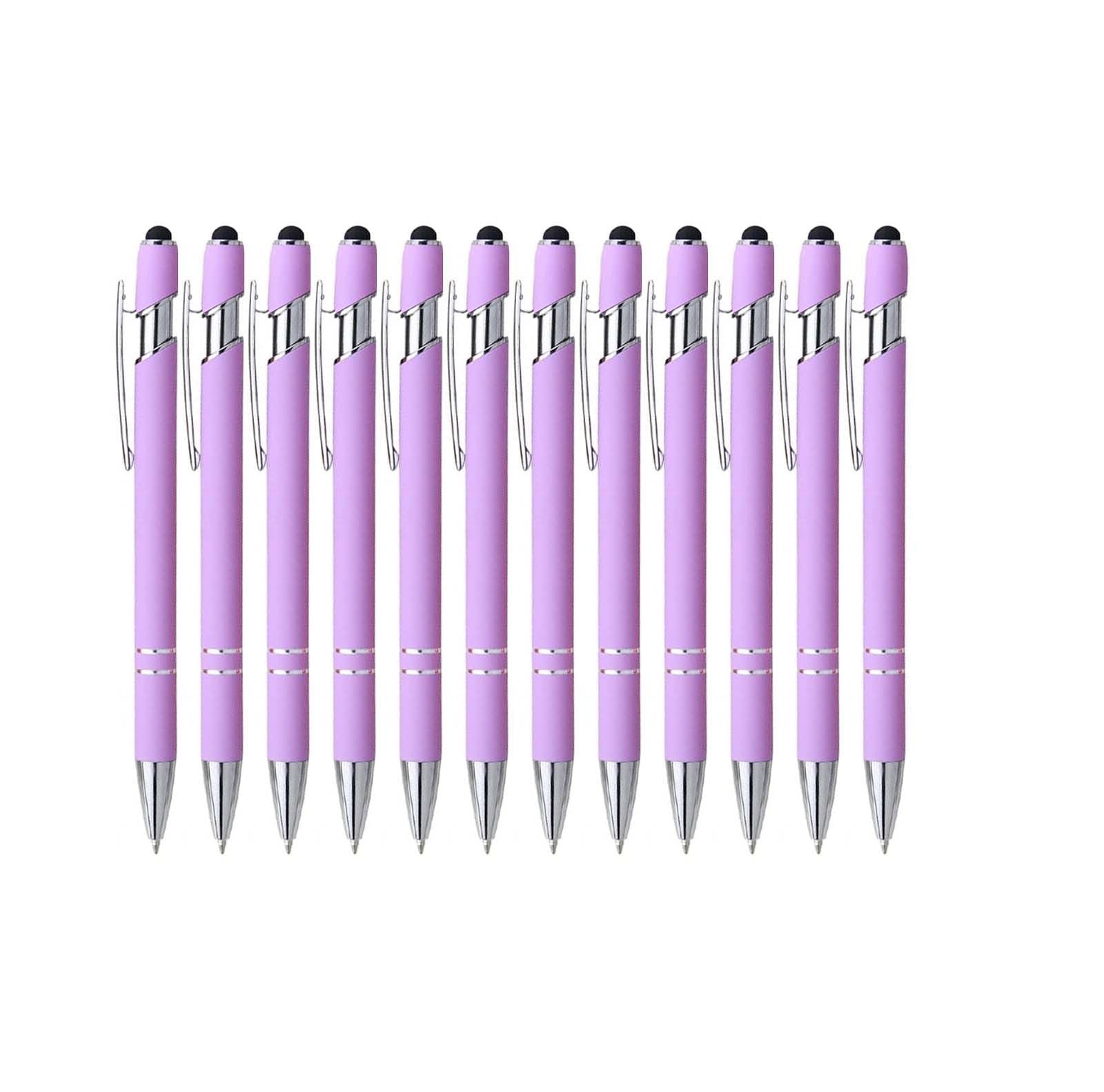 Personalized Pens for Women Men in Bulk,Customized Pens Engraved With Name Business Logo for Marketing,Birthday, Christmas, Anniversary, Women, Or Office Use (violet, 12 count (Pack of 1))