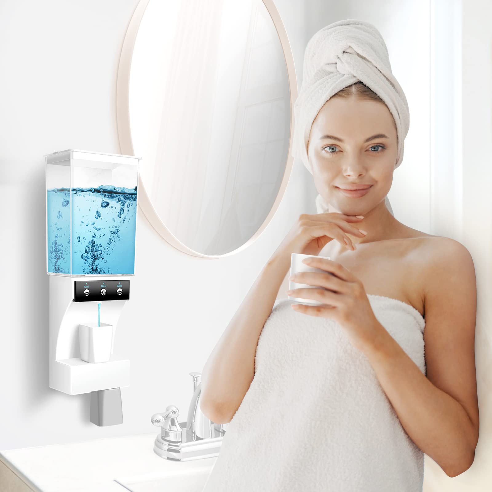 Amazon.com: HMPBEFU 25Oz Automatic Mouthwash Dispenser for 