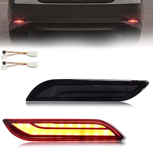 LED Rear Bumper Reflector Light Compatible with Camry 2018-2024, [Play