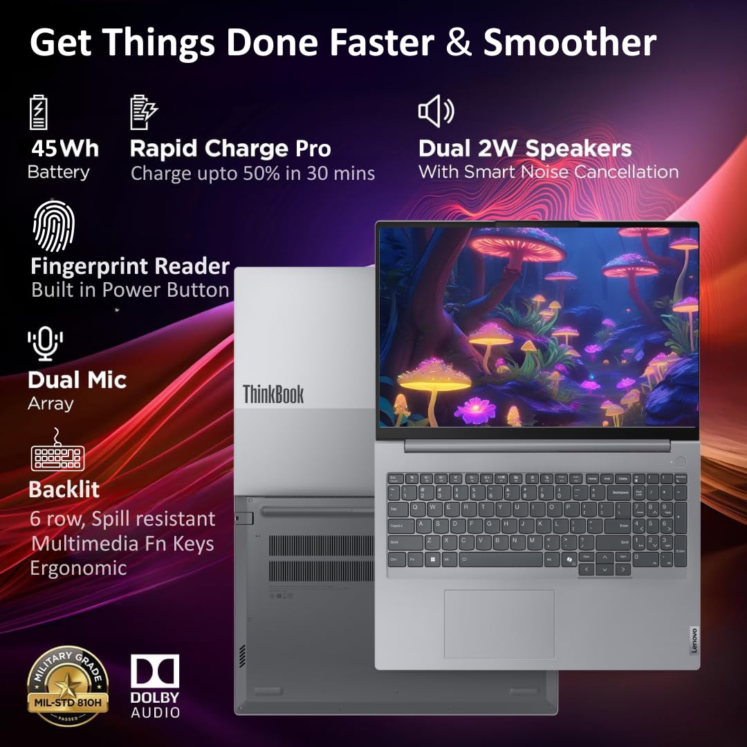 Lenovo ThinkBook 16, AMD Ryzen 7 7735HS, 16GB RAM, 512GB SSD