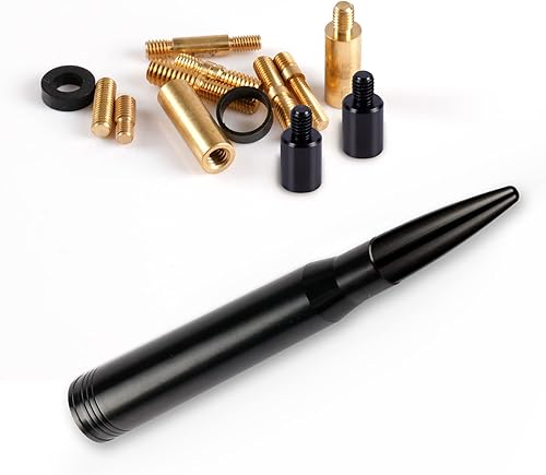 Miniatura 9 de UREHEPO Antena tipo bala de coche para Jeep Wrangler, Ford F150, Dodge RAM, Toyota Tacoma, accesorios de antena de repuesto para Chevy Silverado,