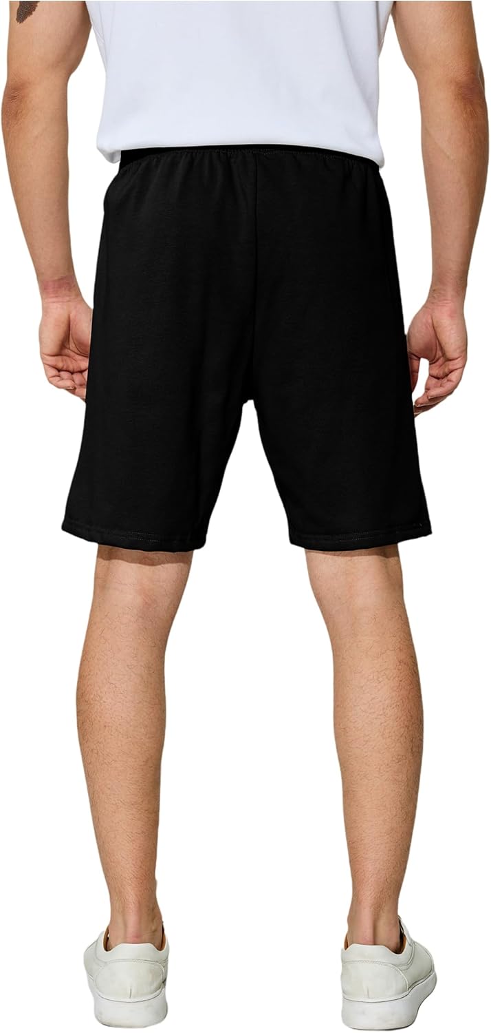 Men's Casual Shorts 7" Cotton Athletic Running Shorts Elastic Waist Drawstring Workout Sweat Shorts - Image 5