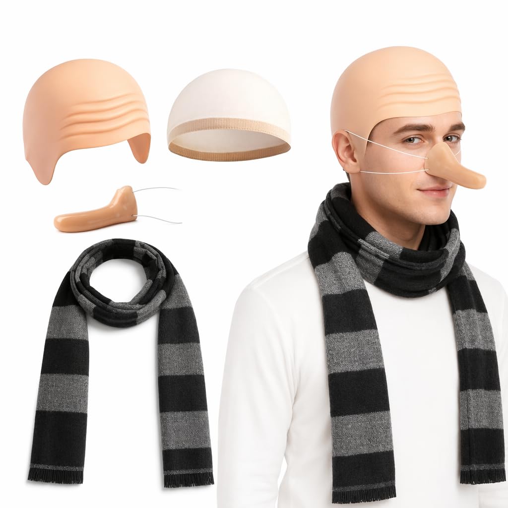 Eivxxky 4 Pcs Gru Costume Set