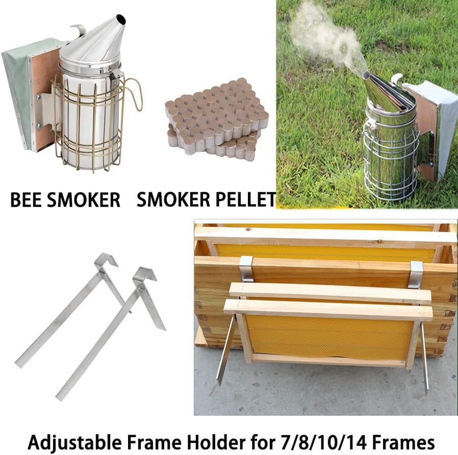 Miniatura 2 de Suministros de apicultura, suministros de mantenimiento de abejas, todos, herramienta de colmena de abejas, kit de inicio de mantenimiento de