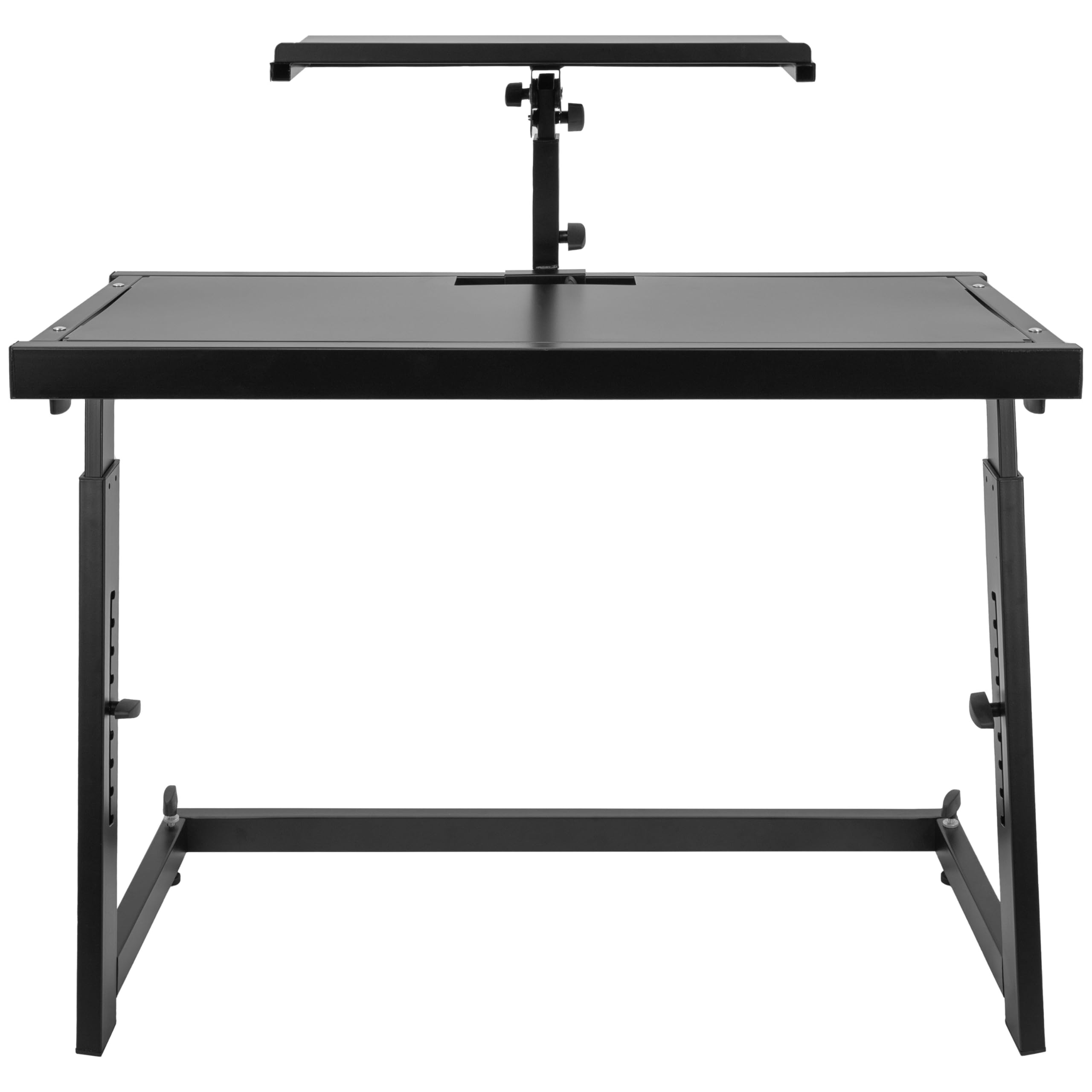 BoomToneDJ, stazione DJ, mobile con supporto integrato regolabile per PC, telaio in acciaio Z, facile da usare, trasportabile, perfetto per controller USB DJ, smontabile e trasportabile facilmente