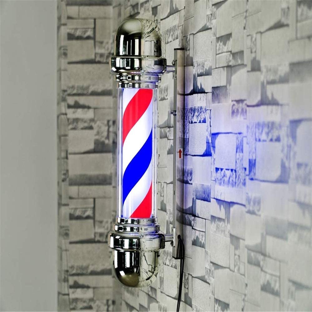 Lampada da Parete per Esterni a LED, Stile Tradizionale, 57 cm, a Strisce, Girevole, Impermeabile, per Salone di Parrucchiere.