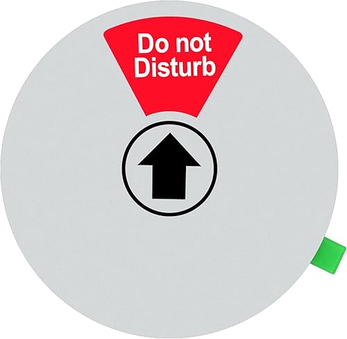 Miniatura 4 de Kichwit Letrero de privacidad extragrande de 6 pulgadas para oficinas no molestar volver pronto en una reunión Gone for Today Please Knock Lunch