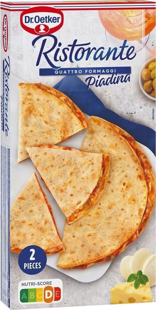 DR. OETKER | Piadina Ristorante Quattro Formaggi | 2 Piezas | 280 g