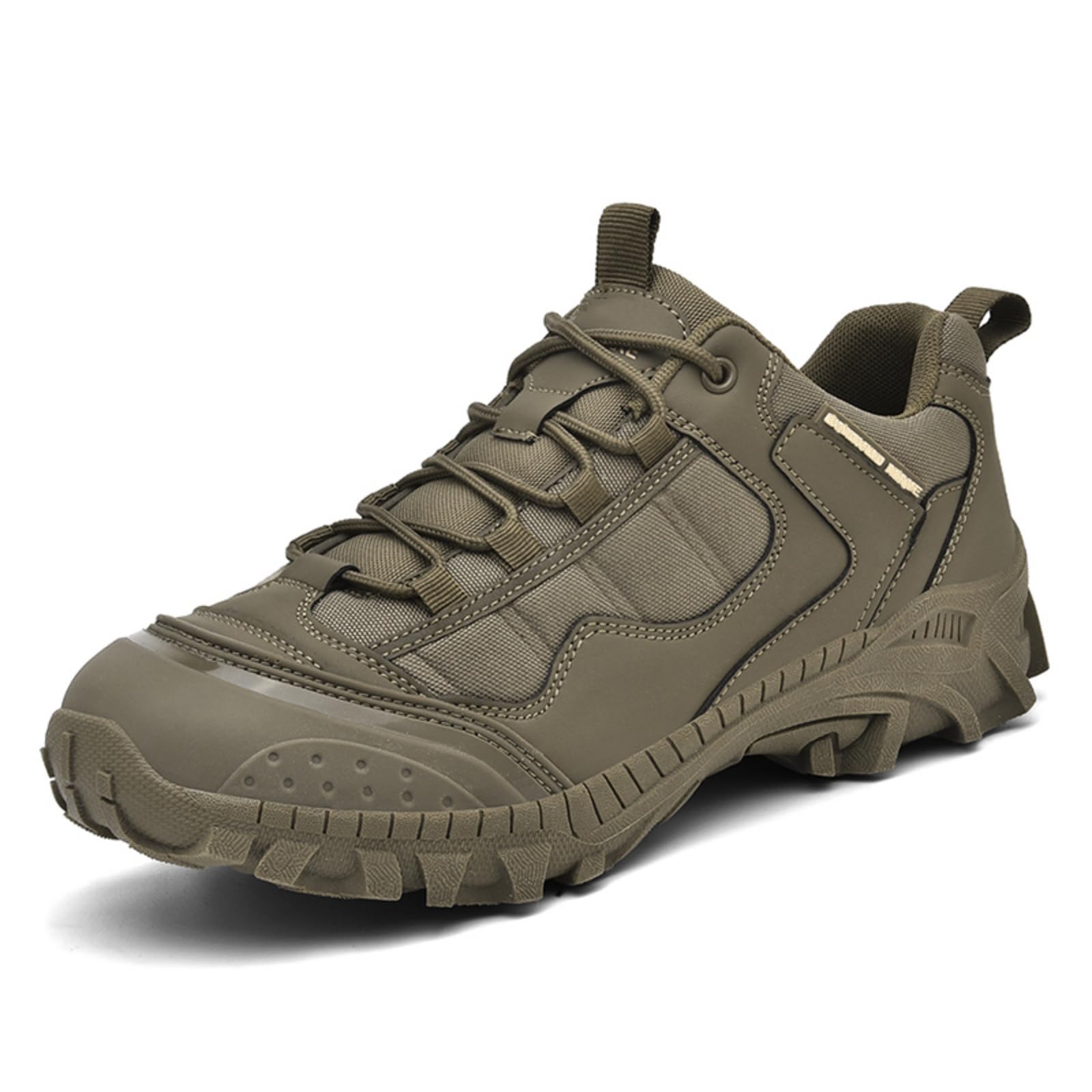 Wodoodporne buty trekkingowe męskie lekkie buty wojskowe | Antypoślizgowa gumowa podeszwa, Niskie, sznurowane buty trekkingowe, Do biegania w terenie i na kemping