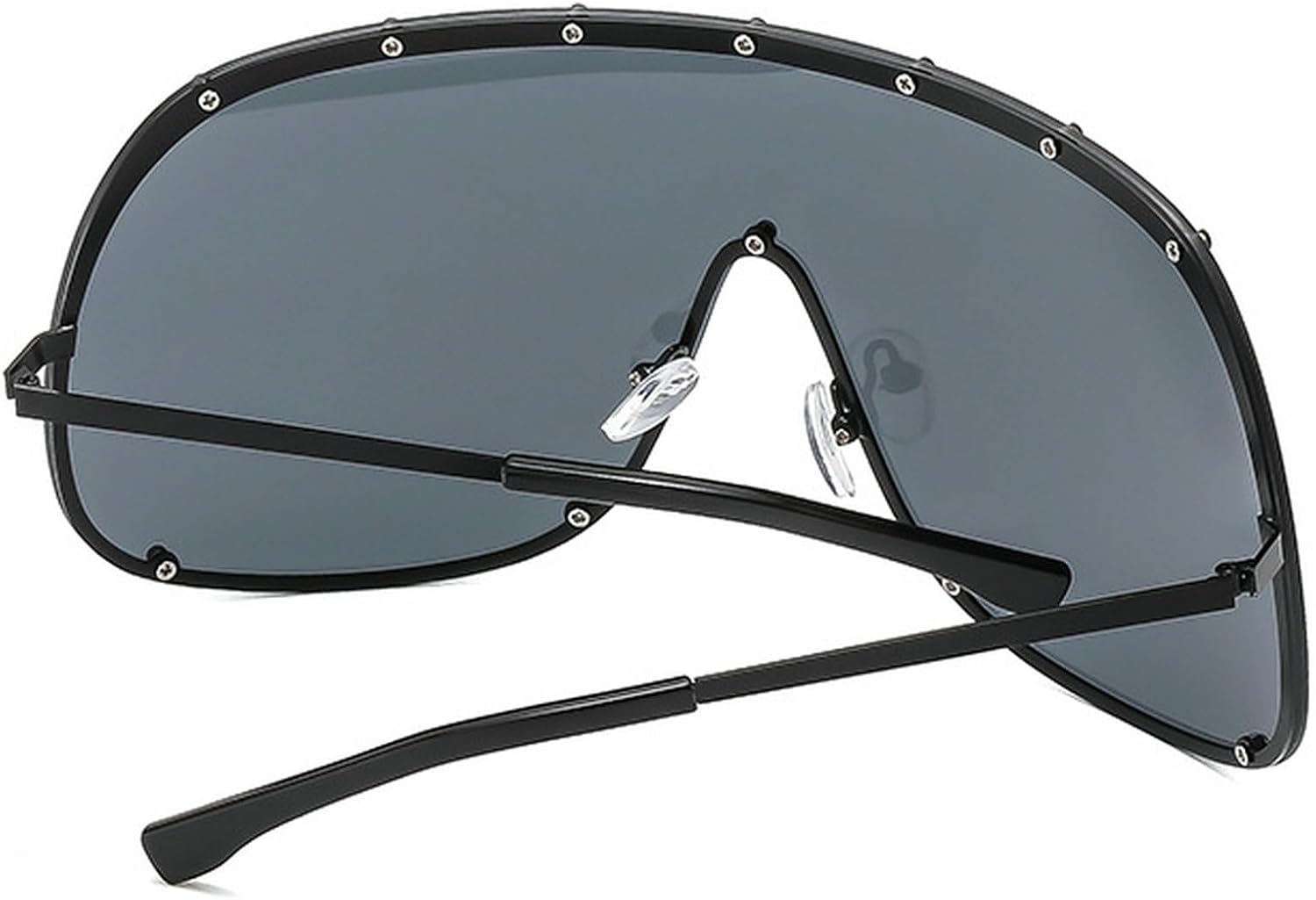 Oversized One-Piece Square Sunglasses Women 2025 Luxury Trendy Punk Shield Shades Outdoor Eyewear For Ladies - Image 5