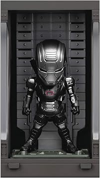 Beast Kingdom Avengers Age of Ultron War Machine 2.0 with Hall of Armor MEA-022 Mini Egg Attack Figure, Multicolor