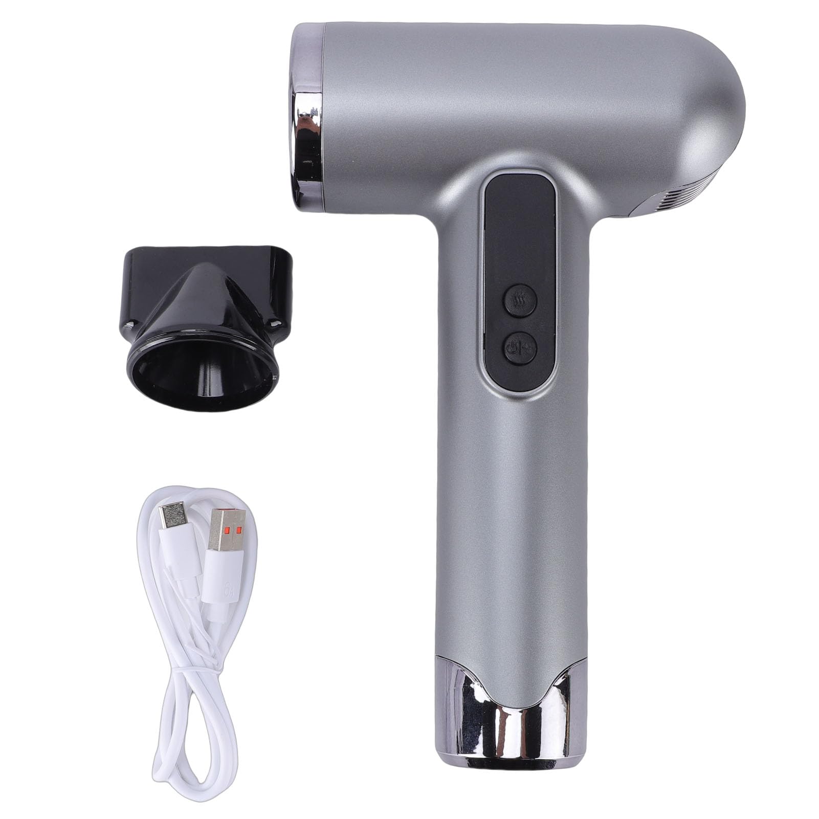 Naroote Haartrockner, 200w über USB Aufladbarer Haartrockner mit Einstellbarer Warm-/Kaltluftfunktion und Geräuscharmem Design, Gerät für Die Körperpflege zu Hause, Auf Reisen