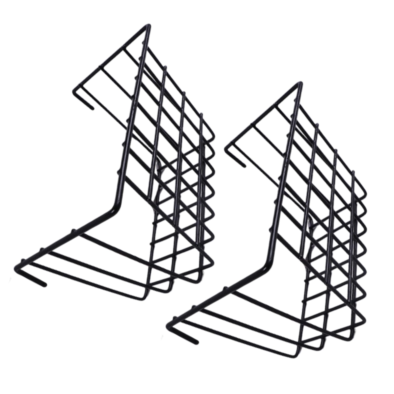 Piceioep Grids Iron Hanging Basket Modern Design Vertical Organizers for Dry Ventilated Wall Mounted Storage Shelf Vertical Organizers
