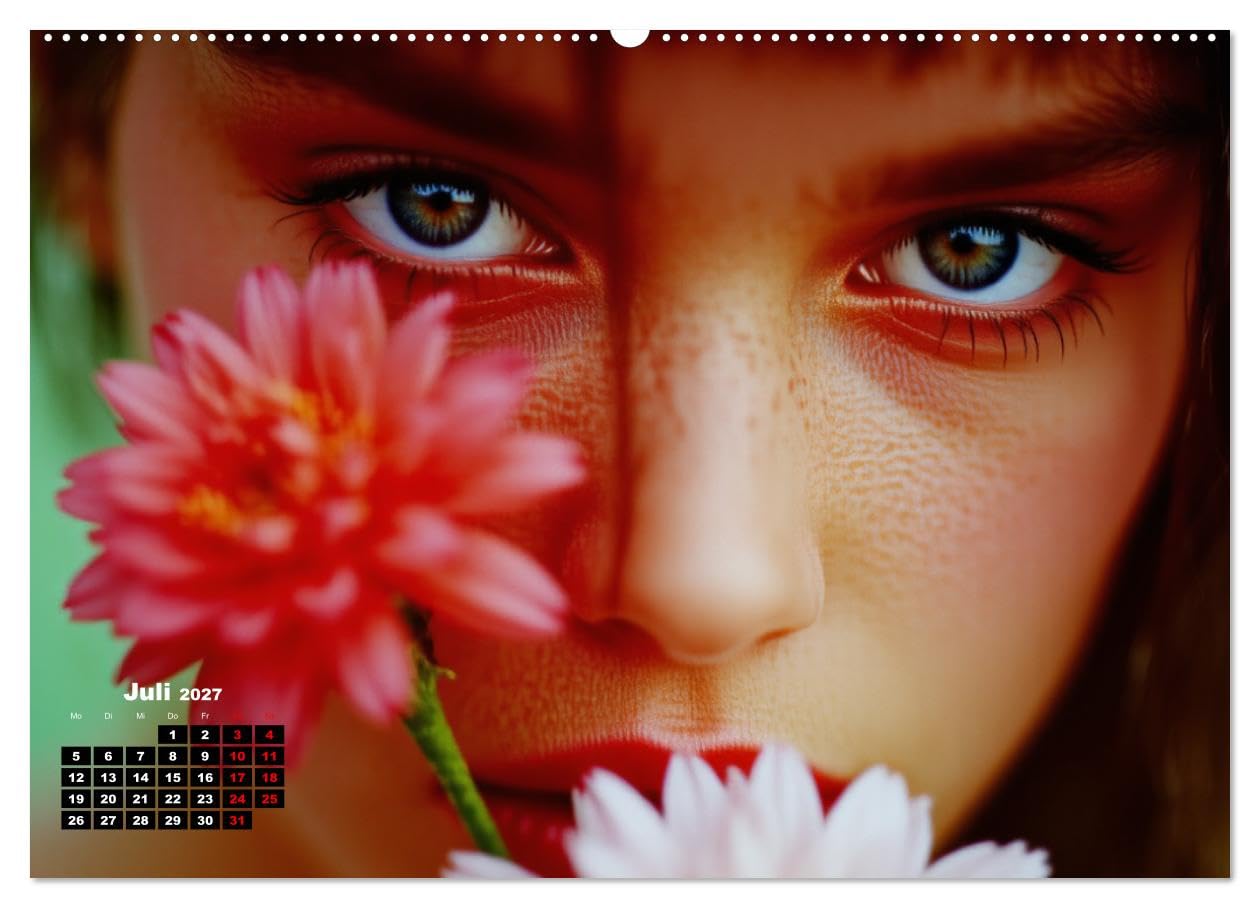 Flüstern des Lichts (hochwertiger Premium Wandkalender 2027 DIN A2 quer), Kunstdruck in Hochglanz: 12 Monate mit KI-generierten Bilder. Das ideale ... die Kunst und Design lieben. (CALVENDO Kunst)
