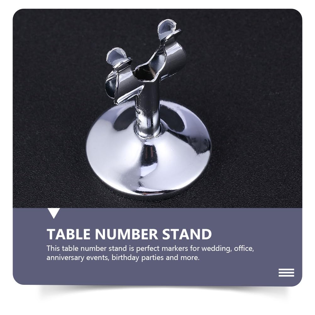 Didiseaon Table Number Holders: 6pcs U Shaped Place Card Holders Memo Clip Picture Stands for Table Display for Signs Desktop Accessories for Brochure Photo Buffet Office - Image 3