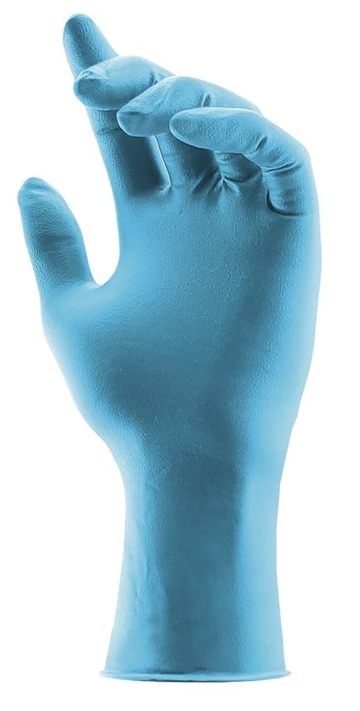 Amazon.com: Blue Disposable Nitrile Gloves, 8 mil, Stauffer