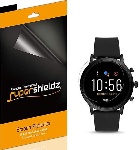 Supershieldz (6 unidades) diseñado para Fossil Gen 5 Smartwatch Carlyle HR, protector de pantalla, antirreflejos y antihuellas dactilares (mate) Supershieldz (6 unidades) diseñado para Fossil Gen 5 Smartwatch Carlyle HR, protector de pantalla, antirreflejos y antihuellas dactilares (mate)