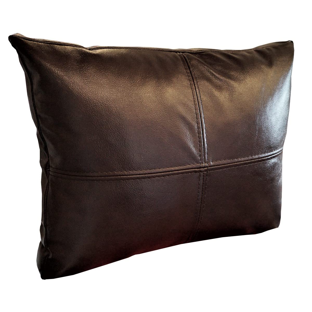 Quattro Meble Echtleder Kissen 30x50 Cm Schwarz - Sofadekoration