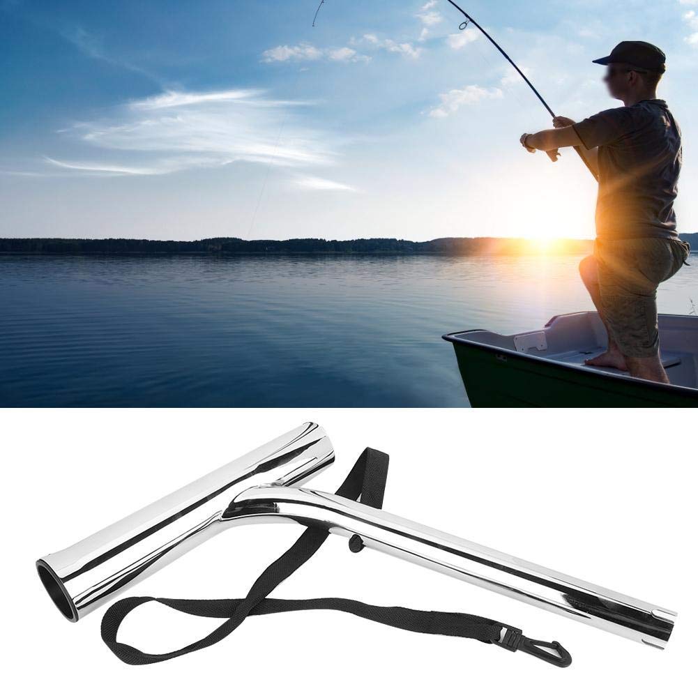 Porta-canna pesca per barche,Accessorio strumento staffa supporto canna pesca in acciaio inossidabile per barca marina