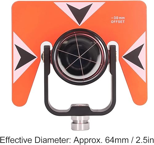 Miniatura 2 de Prisma de inclinación simple 0.000 in-1.181 in ABS Vivienda Estaciones totales Herramienta de topografía con bolsa de almacenamiento