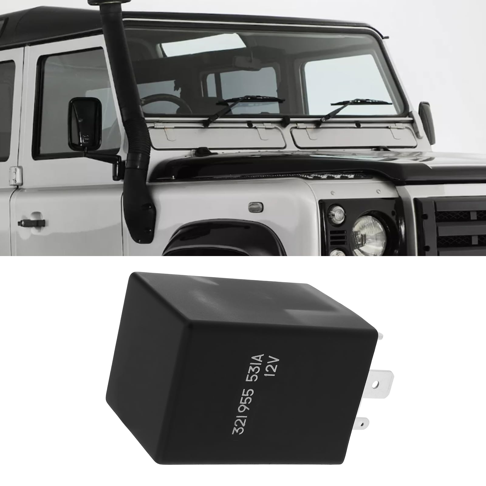The Lord of the Tools Relé de Limpiaparabrisas Intermitente de 6 Pines Y 12 V AMR2341 321955531A Compatible con Land Rover Defender